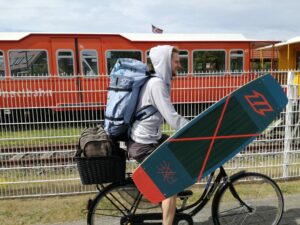 Zum Kitestrand mit dem Fahrrad auf Langeoog