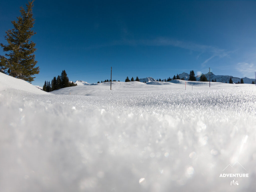 Unberührter Schnee nahe Arosa