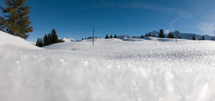 Unberührter Schnee nahe Arosa