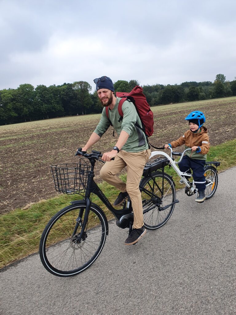 Fahrrad-Abschleppgurt, einziehbares Eltern-Kind-Fahrrad